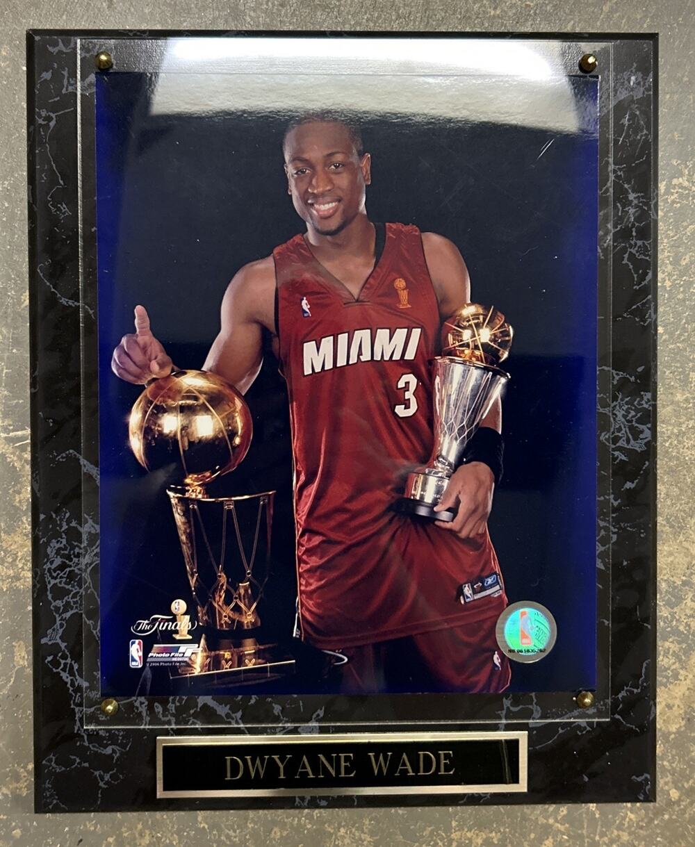 2006 Photo File DWYANE WADE NBA Miami Heat The Finals Framed Picture Plaque 8x10